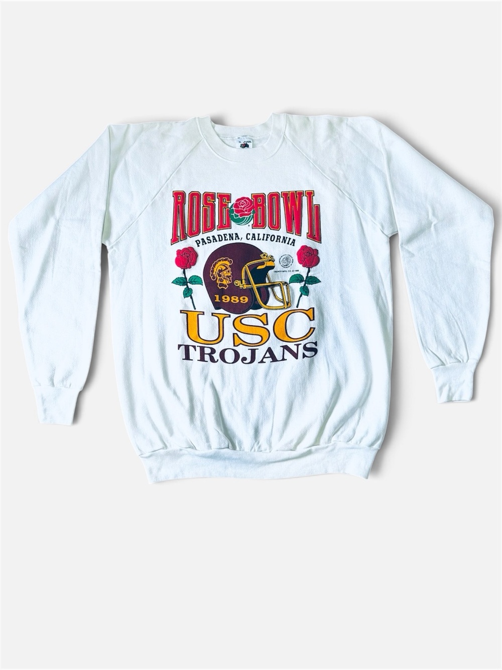 Vintage 1989 USC Trojans Rose Bowl Crewneck Sweatshirt XL Like New